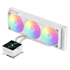 Refrigeración líquida para CPU Gamemax | GLACIER 360 LCD WH | Intel, AMD