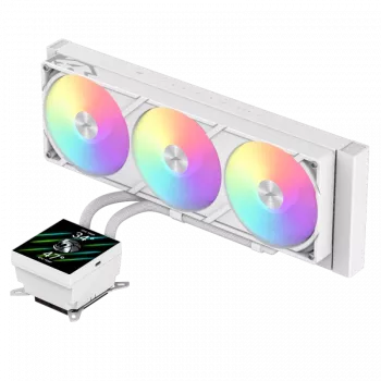 Refrigeración líquida para CPU Gamemax | GLACIER 360 LCD WH | Intel, AMD