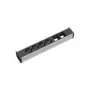 Regleta de alimentación 4 tomas de corriente Bachmann 912.007 negro plata