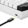 SKILLER SGK50 S4, teclado gaming blanco/negro, distribución PT, Kailh Red