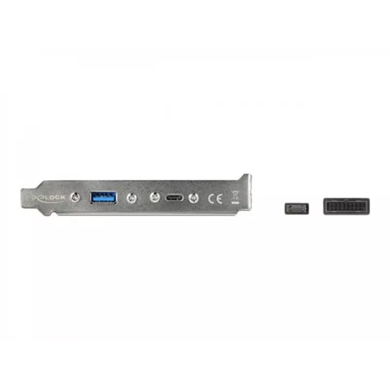 Chapa de ranura DeLOCK 89934 con 1 x conector USB Type-C y 1 x conector USB Type-A