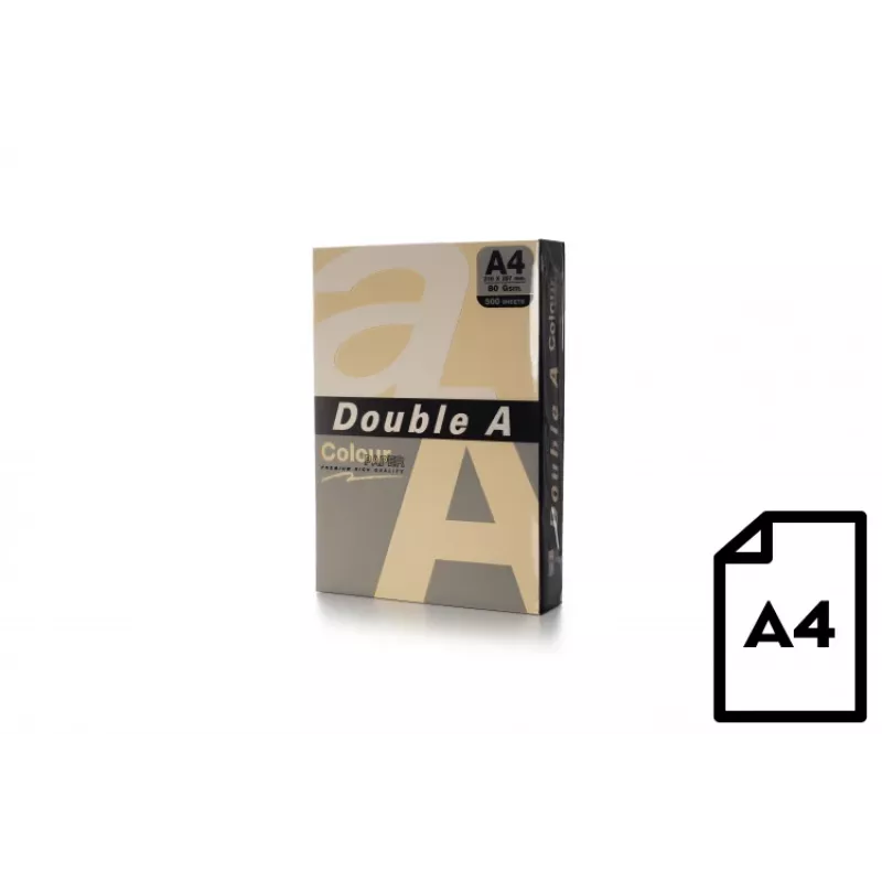 Papel de color Double A, 80 g, A4, 500 hojas, Old Rose