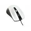 Ratón óptico ambidiestro con cable GEMBIRD MUS-4B-01-BS, USB Type-A, 1200 DPI, 4 botones, negro/plata