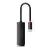 Adaptador de red Baseus Lite Series USB-C a RJ45 (negro)
