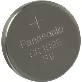 Pila de botón de litio Panasonic CR1025, 30 mAh, 3V compatible con DL1025 (CR1025L/1BP)