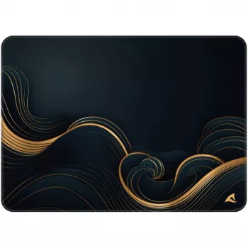 Sharkoon SKILLER SGP35 D2 Alfombrilla de ratón gaming, tamaño L, negro/dorado
