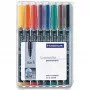 Rotulador permanente Staedtler 313 WP8 negro azul marrón verde naranja rojo violeta amarillo