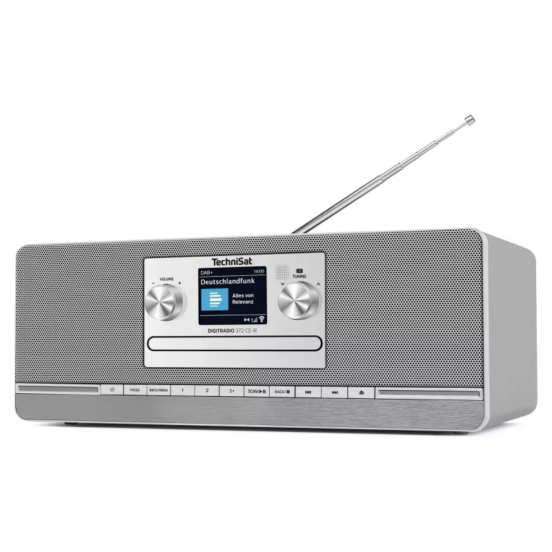 TechniSat DIGITRADIO 372 CD IR Internet analógico y digital antracita, plata