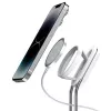 Soporte para teléfono SODI SIM-300 plata MagSafe – soporte de sobremesa para iPhone compatible con MagSafe