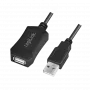 LogiLink Cable repetidor USB 2.0 - 5,0 m Cable USB 5 M USB A