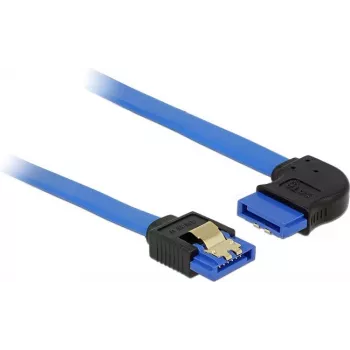 Cable SATA DeLOCK 84991 0,5 m SATA 7 pines negro azul