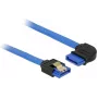 Cable SATA DeLOCK 84991 0,5 m SATA 7 pines negro azul