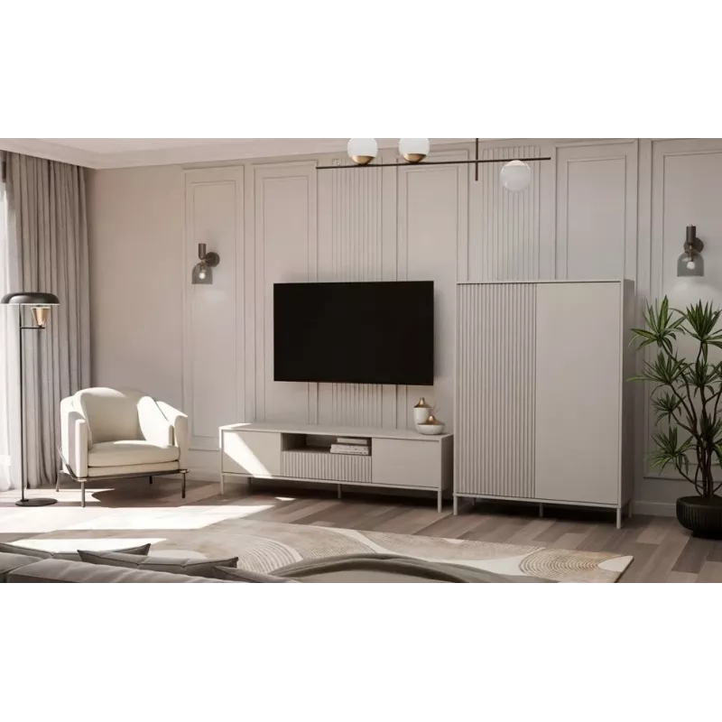 KAMARO 2DD esbelto/GŁ SHOWROOM color casimir