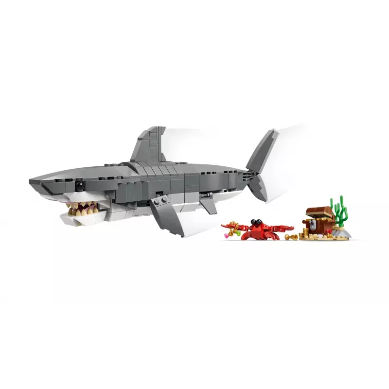LEGO CREATOR 3 EN 1 31381 Tiburón aterrador con un cofre del tesoro