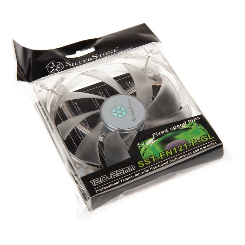 Ventilador para carcasa SilverStone SST-FN121-P-GL 120mm LED - blanco