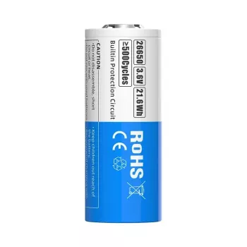 Batería 26650 3,6V Li-Ion 6000 mAh