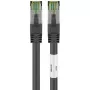 Goobay CAT 8.1 cable de parcheo, S/FTP (PiMF), negro, 2 m - LSZH libre de halógenos, cobre AWG 24 (66722)