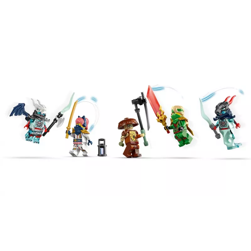 LEGO NINJAGO Set 71845 Lloyds Jet Mech — 1112 piezas, 5 minifiguras, alas móviles, altura 240 mm
