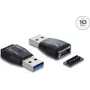Adaptador de cable DELOCK Type-A a Type-E, Modelo 67339, negro