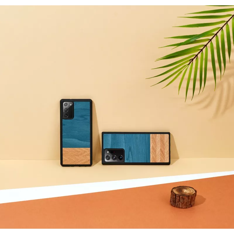 Funda para smartphone man and wood Galaxy Note 20 Denim negra – funda protectora estilo denim