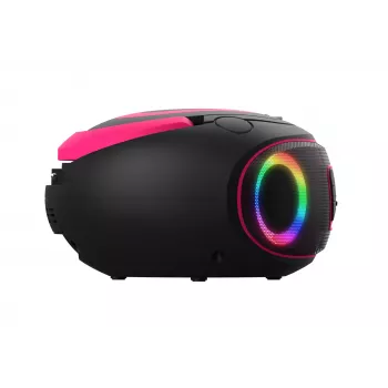 Reproductor de CD personal Denver TDB-212P rosa 3,6W DAB+ FM