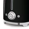 Smeg - Tostadora TSF02 4 rebanadas - negro/lacado/AnxAlxPr 41x20,8x21,5 cm/6 niveles de tostado/1500W