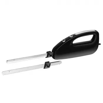 Cuchillo eléctrico Rommelsbacher EM 150 120 W – cuchillas de acero inoxidable, longitud útil de cuchilla 15 cm, negro