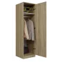 Armario ropero Topeshop SD-50 SON KPL 5 baldas 1 puerta roble