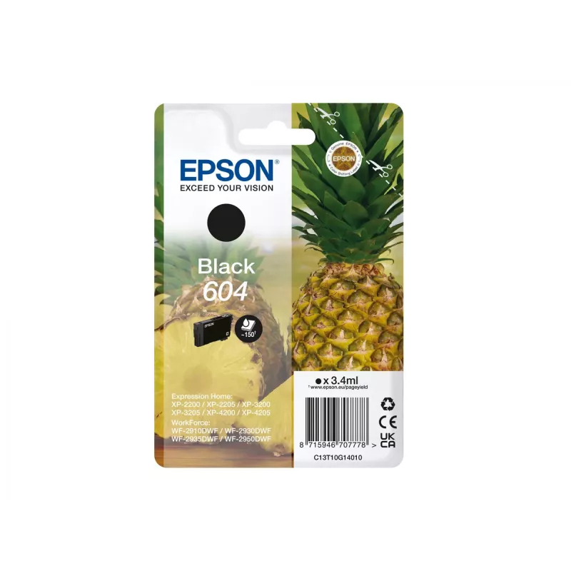Cartucho de tinta Epson 604 1 ud. original rendimiento estándar negro