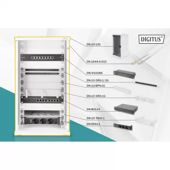 Rack de montaje en pared Digitus DN-10-SET-3