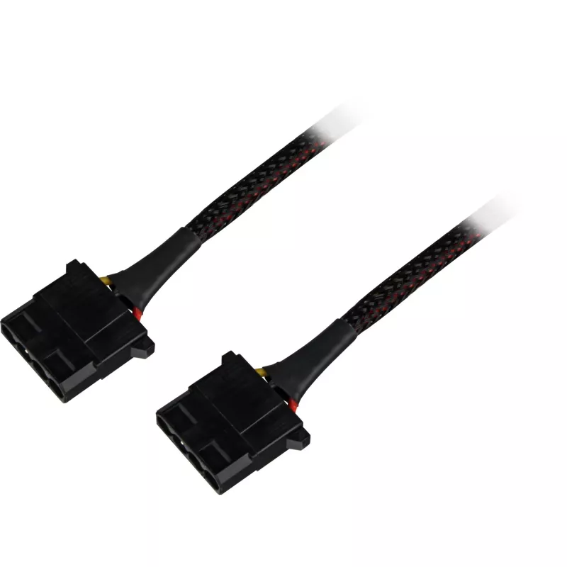 Adaptador de alimentación en Y SATA Sharkoon 4P Molex 0,15 m negro – Digital/Datos – Alimentación