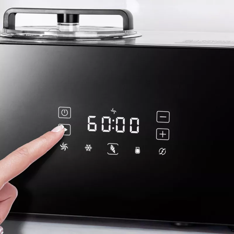 Máquina de helados tradicional Gastroback Design Advanced Control 1,5 L 150 W negro Satin steel