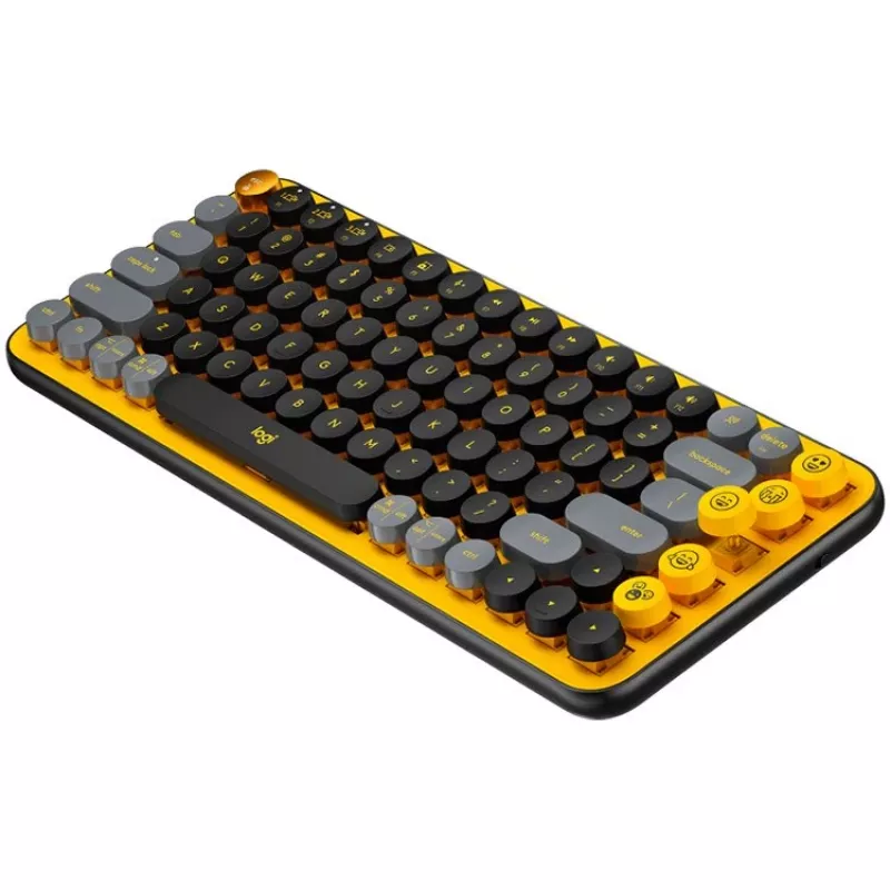 Teclado mecánico inalámbrico Logitech POP Keys Mini QWERTY teclas emoji