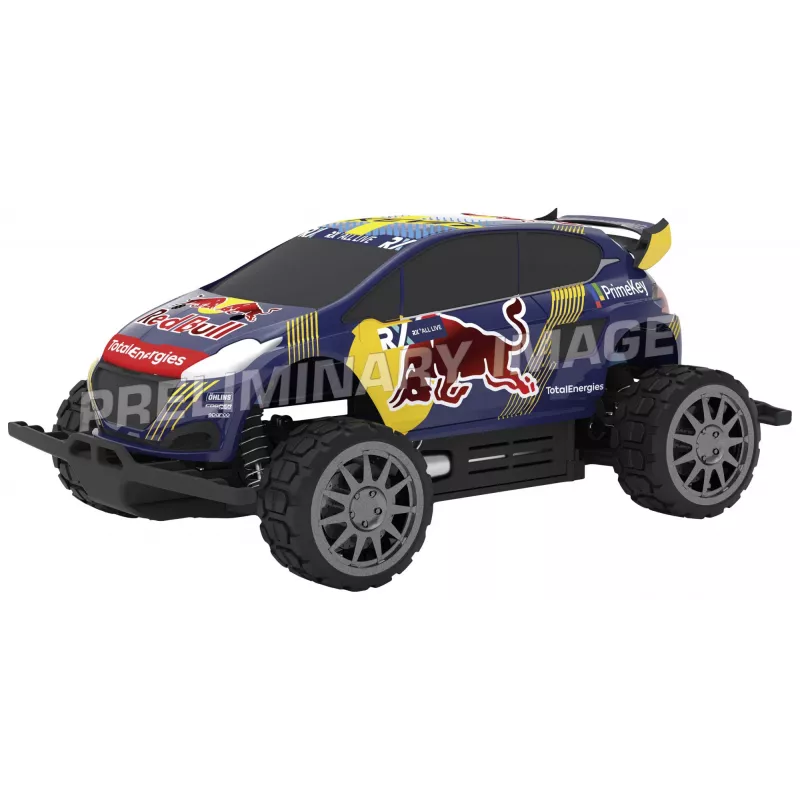 Carrera RC 370183022 Rot Bull Peugeot WRX 208 1:18 coche teledirigido eléctrico para principiantes rally (370183022)