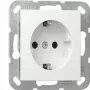 Toma de corriente SCHUKO gira System 55 blanco puro modelo 418803 — toma de corriente con contacto de protección empotrable