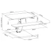 Soporte de sobremesa Maclean para teclado, monitor o portátil, pistón de gas, altura ajustable, negro, MC-882