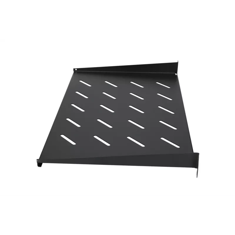Bandeja Extralink SHELF 1U para armarios de pared de 19 pulgadas, 1U, 300 mm, negra, metal