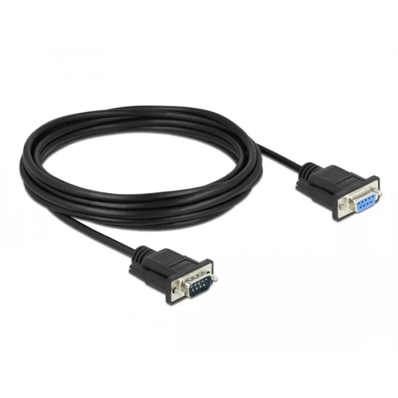 Cable serie DeLOCK 86598 negro 5m RS-232 Sub-D9