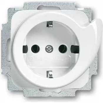 BUSCH JAEGER 2011-0-2605 - CEE 7/3 - 2P+E - Blanco - 250 V - 16 A - 71 mm