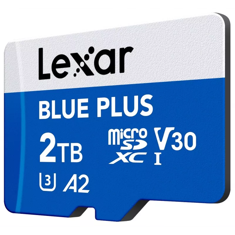 Tarjeta de memoria MicroSDXC Lexar BLUE PLUS 2 TB UHS‑I, 170 MB/s, U3 V30, sumergible