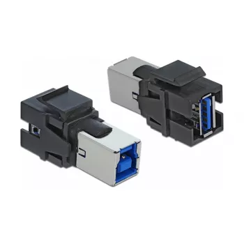 Módulo Keystone DeLOCK 86395 plano negro USB A