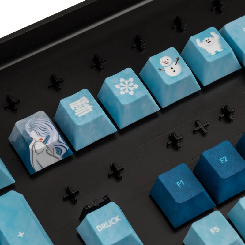 Set de keycaps Traitors YUKI ONNA (CH) – kit de keycaps esculpidas para teclados mecánicos, perfil Cherry