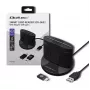 Lector de tarjetas inteligentes Qoltec 50632 USB 2.0 negro cable de 1m
