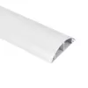 Canaleta de aluminio MACLEAN MC-814 W blanca — organizador de cables, perfil rígido de aluminio para ocultar cables