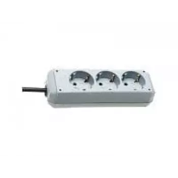 brennenstuhl Eco-Line - Regleta de enchufes - Tomas de salida: 3 - Cable de 1,5m - blanca (1158610015)