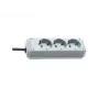 brennenstuhl Eco-Line - Regleta de enchufes - Tomas de salida: 3 - Cable de 1,5m - blanca (1158610015)