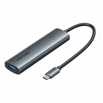 Hub 5 en 1 USB-C 3.0 Vention 0,15 m