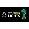 Luz de neón MANTA SNL07GN verde amarilla estilo cactus, lámpara LED de neón decorativa