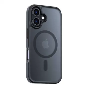 Funda protectora magnética Torras Guardian Series para iPhone 16 — Negra