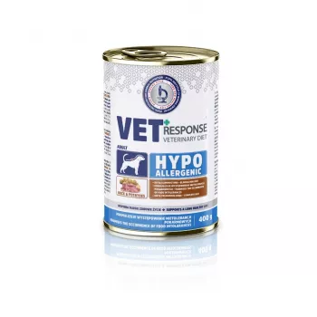 VET RESPONSE Hipoalergénico Pato - Comida húmeda para perros - 400 g